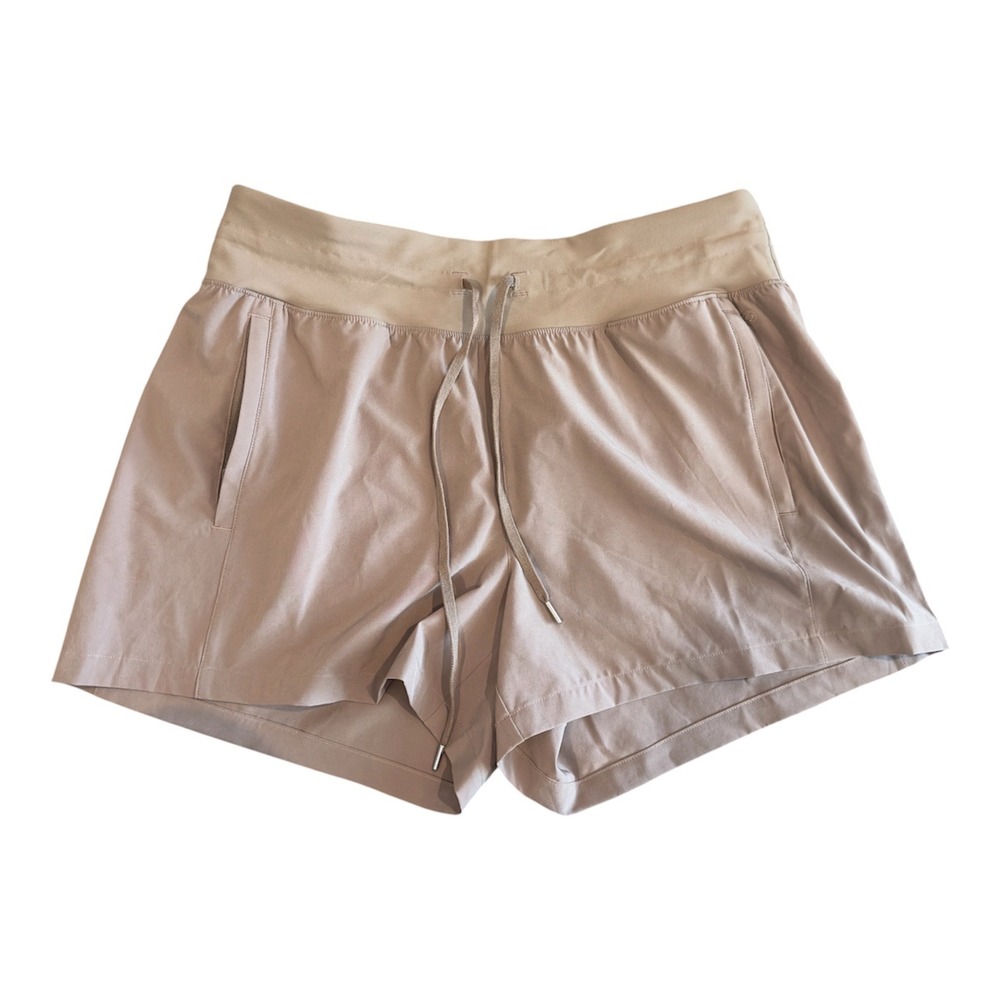 CALIA TrueLight 4 Inch Mid-Rise Shorts Sueded Brown WAX15210Z Womens Large NWT
